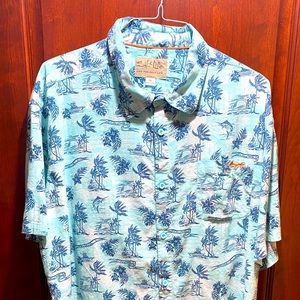 Mens Salt Life Button Down Shirt, Size XXL